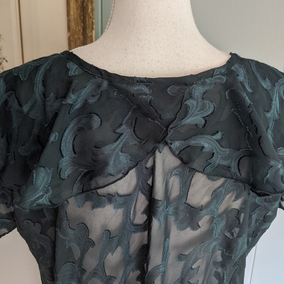 VTG Victoria's Secret Gold Label Sheer Nightgown S - Picture 7 of 8